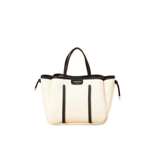 Amazon | [サマンサタバサ] トートバッグ キャンバスデザイン 合皮